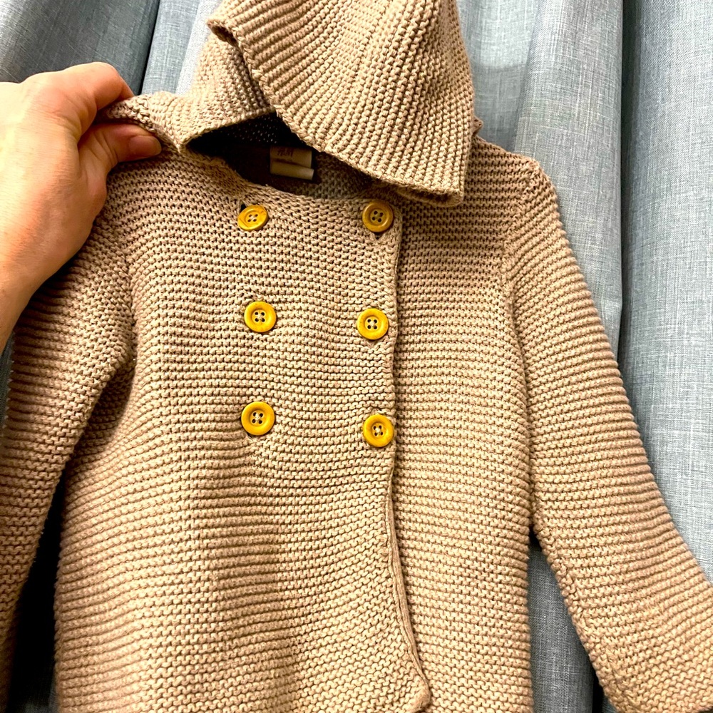 H&M knit jacket, very soft.